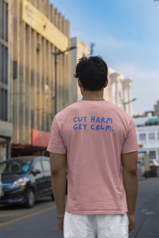 Cut Harm Get Calm (yogi) (male/unisex-vd-t-shirt)