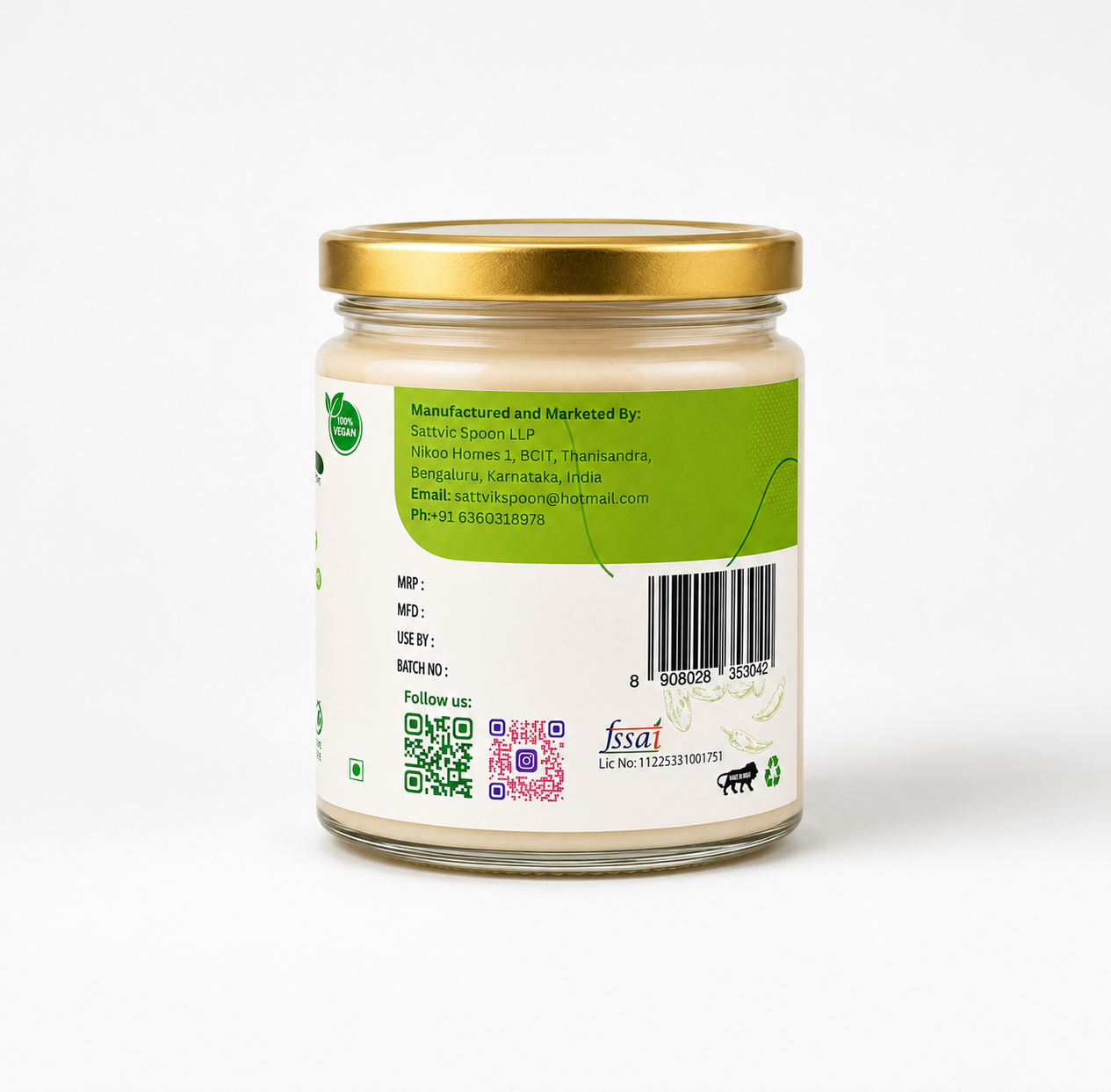 Plant Based Cheese Spread - Dates & Chill -  175 gms