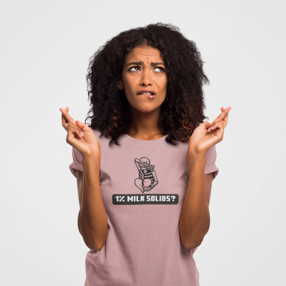 1% Milk Solids (women-vd-t-shirt)