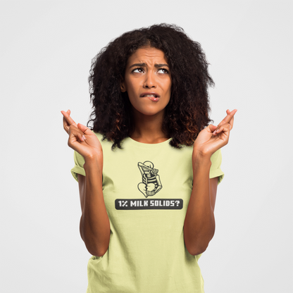 1% Milk Solids (women-vd-t-shirt)