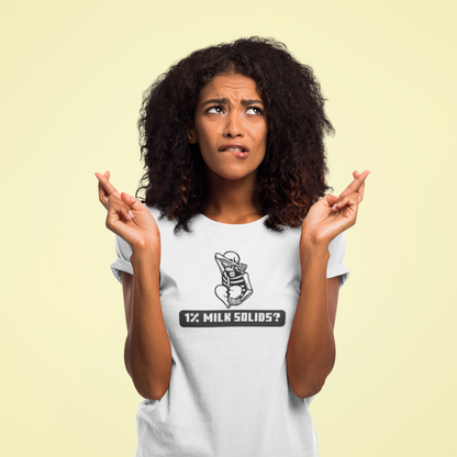 1% Milk Solids (women-vd-t-shirt)