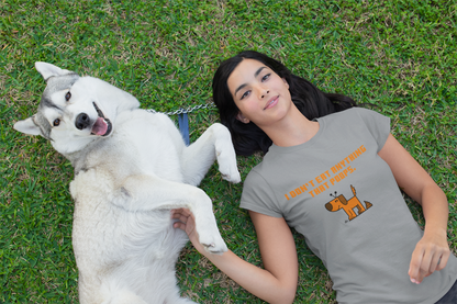 I don't anything that poops (dog) (women-vd-t-shirt)