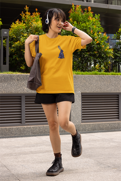 Humanity is cool but animal rights is dope (rabbit) (women-vd-t-shirt)