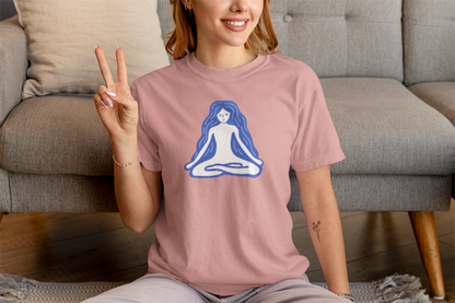 Cut Harm Get Calm (Yogi) (women-vd-t-shirt)
