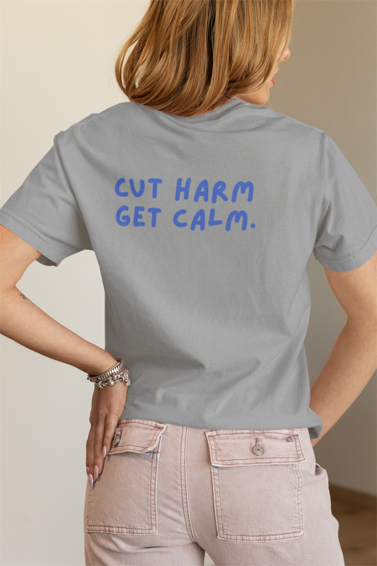Cut Harm Get Calm (Yogi) (women-vd-t-shirt)