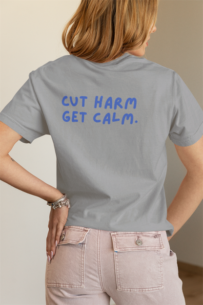 Cut Harm Get Calm (Yogi) (women-vd-t-shirt)