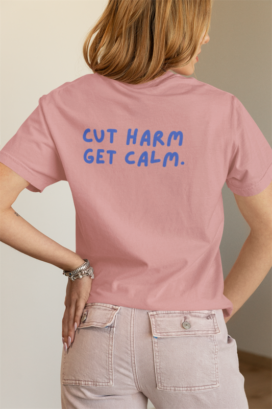Cut Harm Get Calm (Yogi) (women-vd-t-shirt)