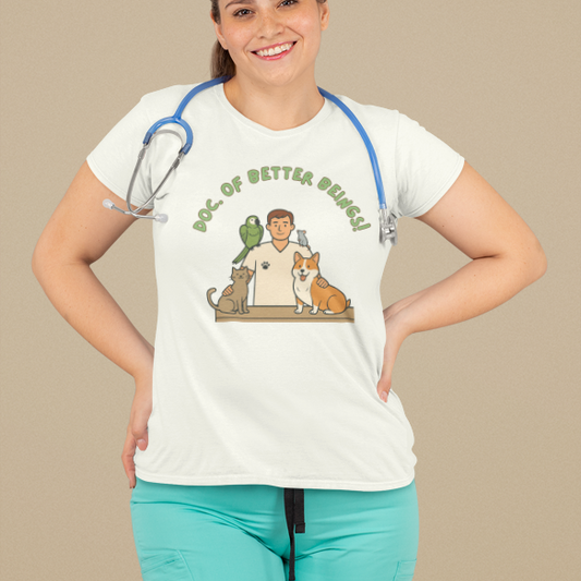 Doc Of Better Beings — Women's Half Sleeve Round Neck T-Shirt