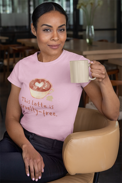 This Latte Is cruelty free (women-vd-t-shirt)