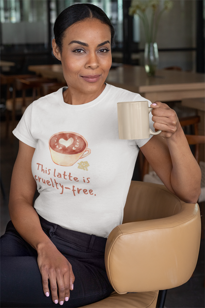 This Latte Is cruelty free (women-vd-t-shirt)