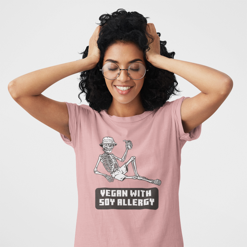 Vegan With Soy Allergy (women-vd-t-shirt)