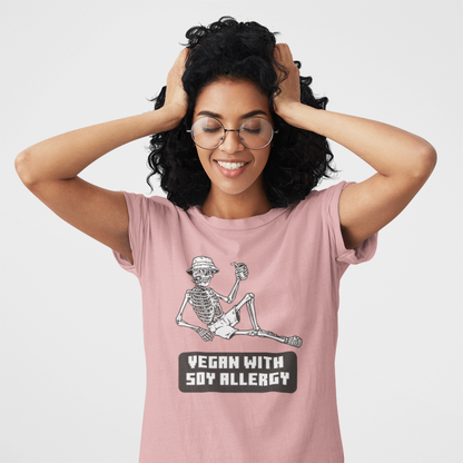 Vegan With Soy Allergy (women-vd-t-shirt)