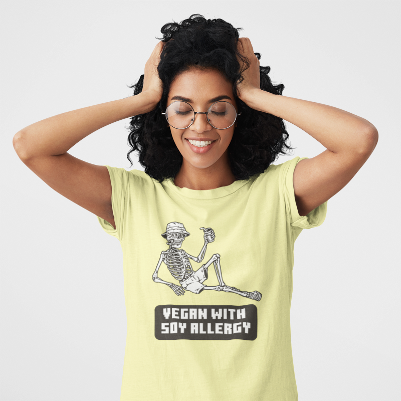 Vegan With Soy Allergy (women-vd-t-shirt)