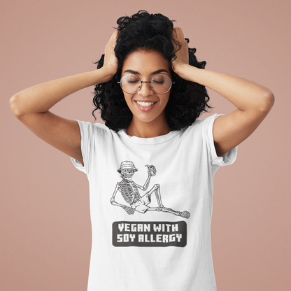 Vegan With Soy Allergy (women-vd-t-shirt)