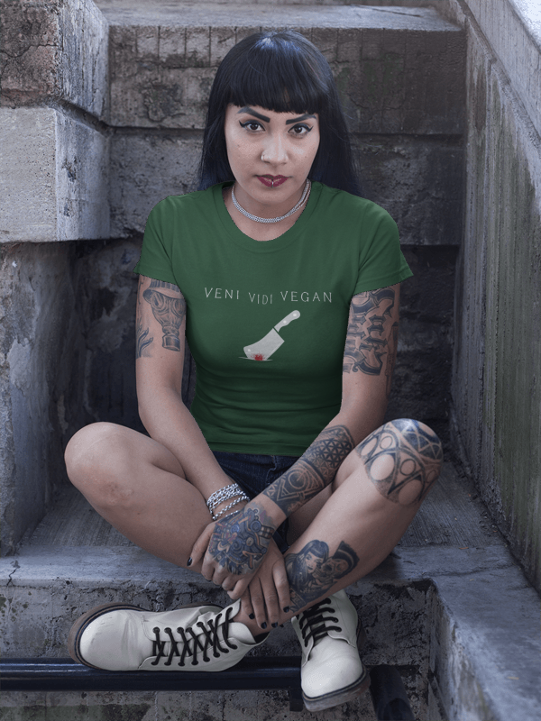 Veni Vidi Vegan (women-vd-t-shirt)