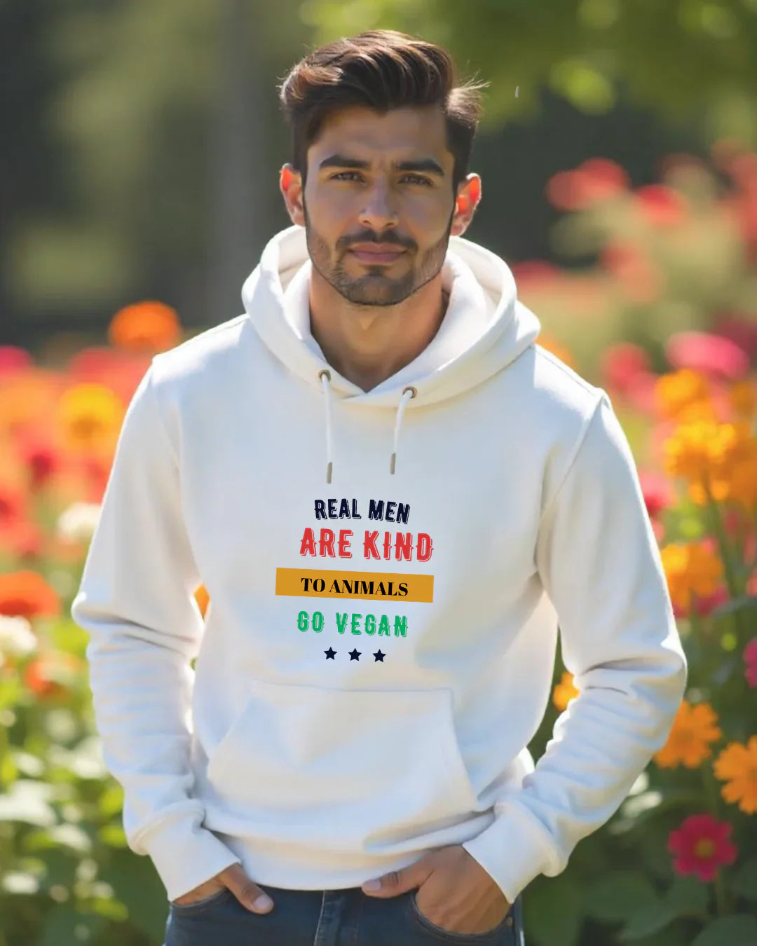 Hoodie | Real Men Are Kind to Animals