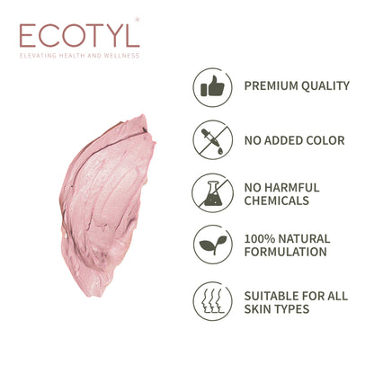 Ecotyl French Pink Clay | Gentle Detox Clay | Skin Brightening | 80g