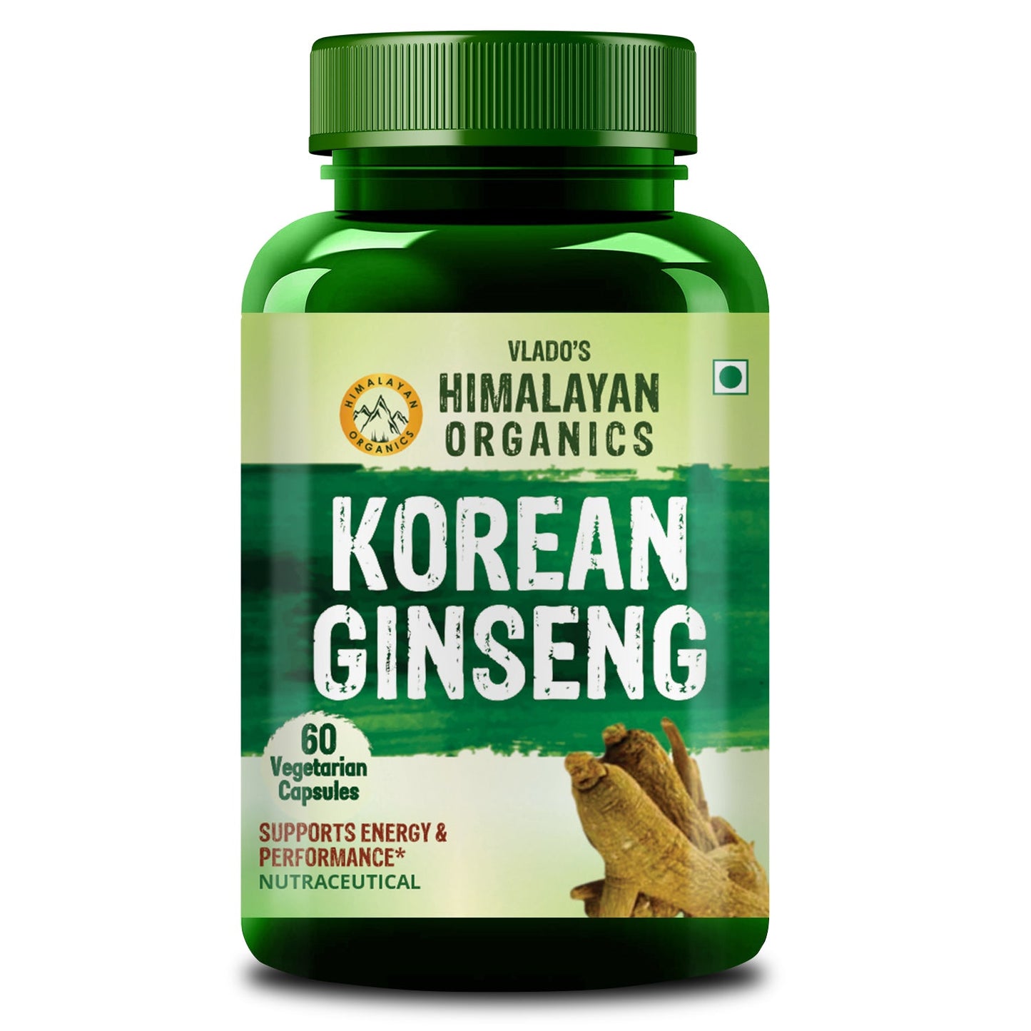 Vlado's Himalayan Organics Korean Red Ginseng 200mg/Serve 60 Veg Capsules