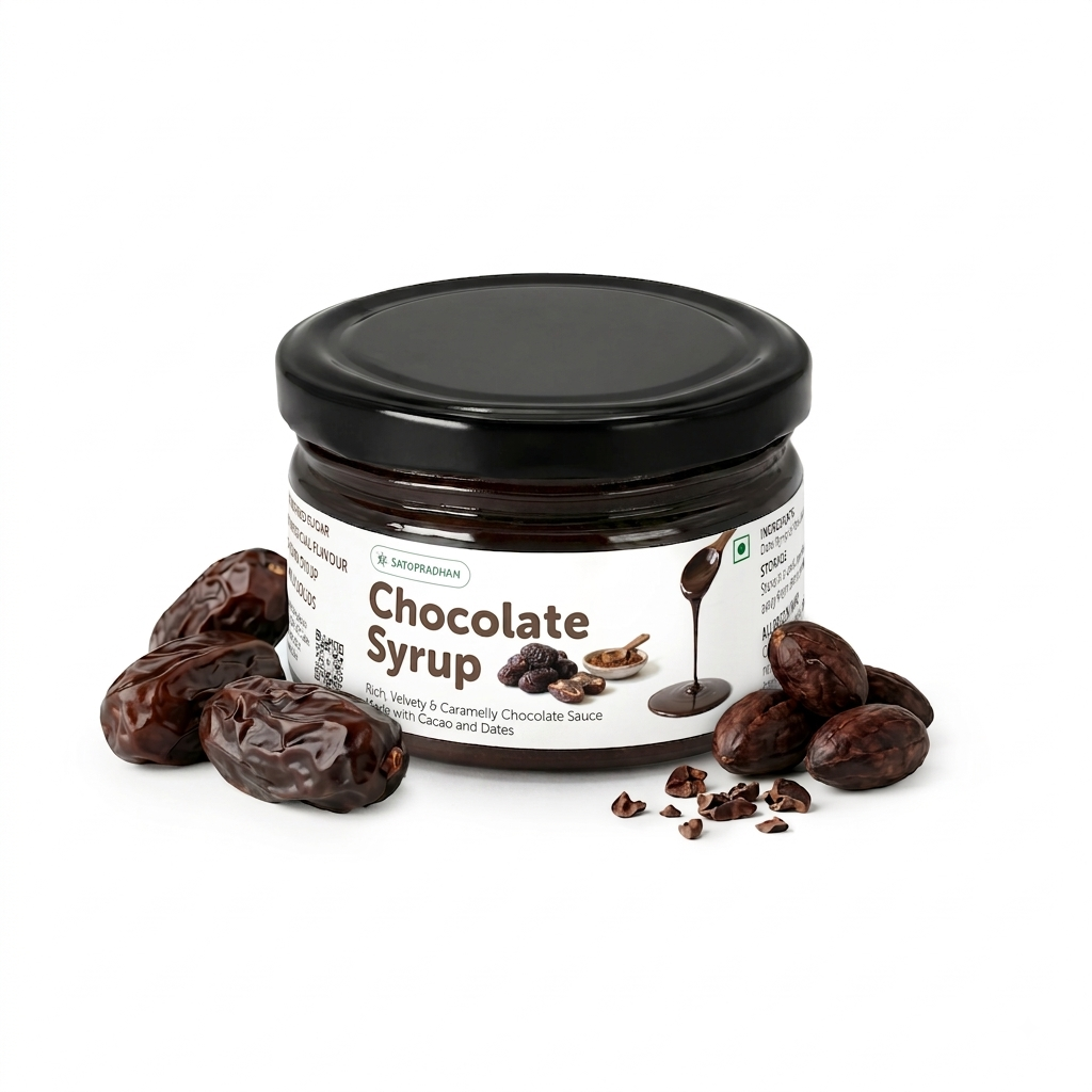Chocolate Syrup 200g | Date-Sweetened Chocolate Sauce with Real Cacao | No Refined Sugar, No Artificial Flavours