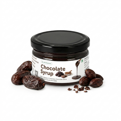 Chocolate Syrup 200g | Date-Sweetened Chocolate Sauce with Real Cacao | No Refined Sugar, No Artificial Flavours