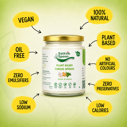 Plant Base Cheese Spread - Garlic & Herbs - 175 gms