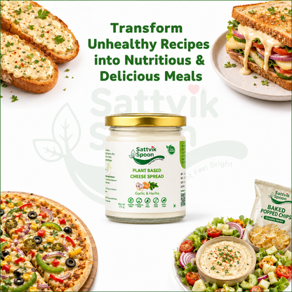 Plant Base Cheese Spread - Garlic & Herbs - 175 gms
