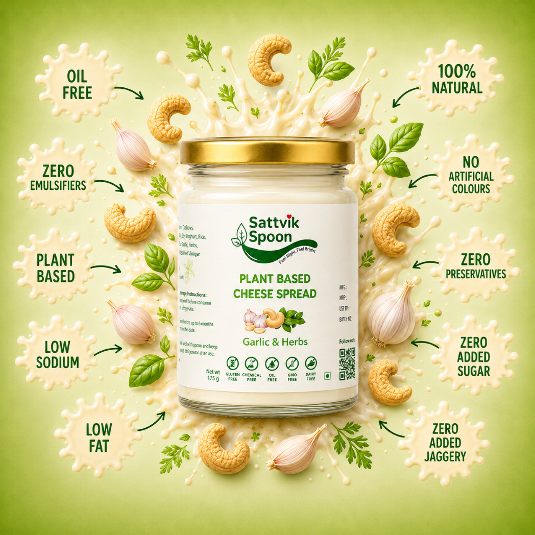 Plant Base Cheese Spread - Garlic & Herbs - 175 gms (Bangalore only)