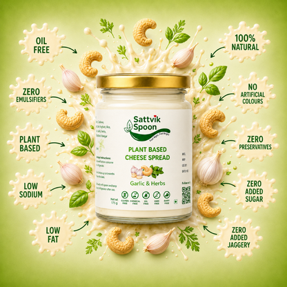 Plant Base Cheese Spread - Garlic & Herbs - 175 gms (Bangalore only)