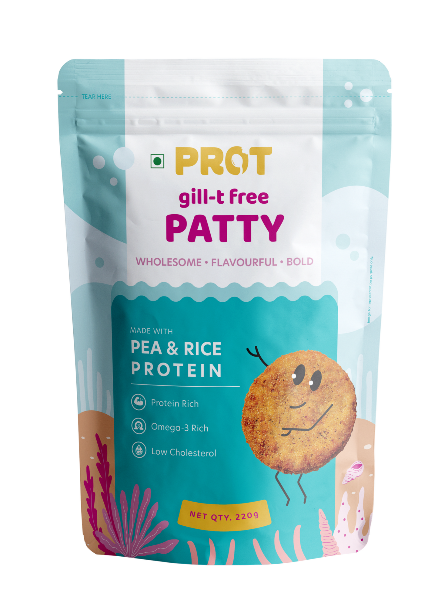 Prot Gill-t free Patty (220 gms) (Pack of 2)