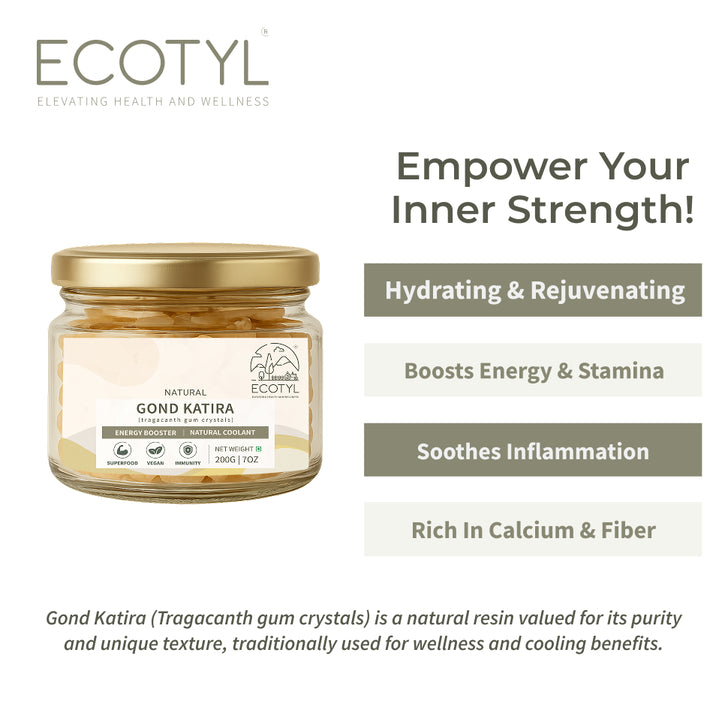 Ecotyl Gond Katira | Natural Cooling Gum | 200g