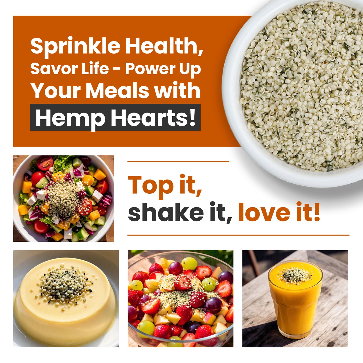 Hemp Hearts - High in Protein and Fiber