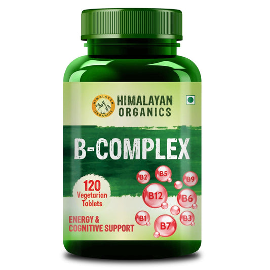 Himalayan Organics B- Complex Supplement to Support Cognitive Health - 120 Veg Tablets
