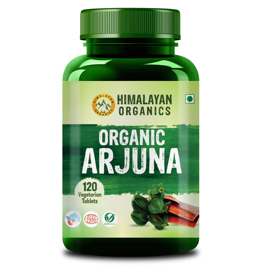 Himalayan Organics Organic Arjuna Tablets | Supports Heart Health | Manages Cholesterol Level (120 Tablets)