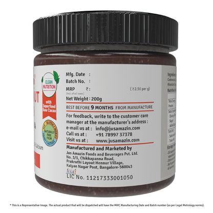 Jus Amazin Crunchy Hazelnut Spread - Choco Mania (200g)