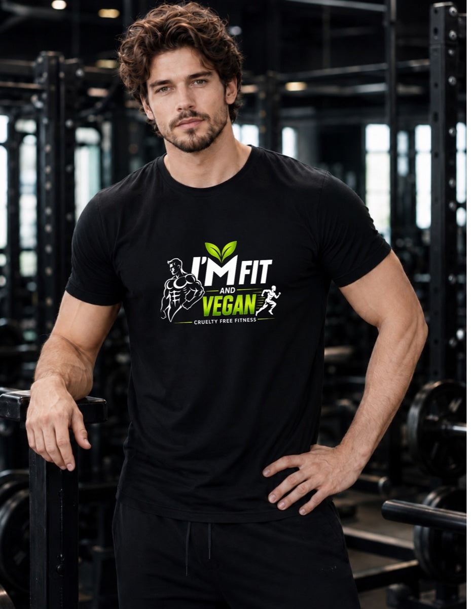 T-shirt | I Am Fit and Vegan (Men)