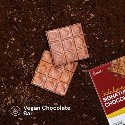 Kathalfy Indulgence Signature Chocolate|  Pure Goodness of Jackfruit Seeds & Cacao | 60 Grams (Pack of 2)