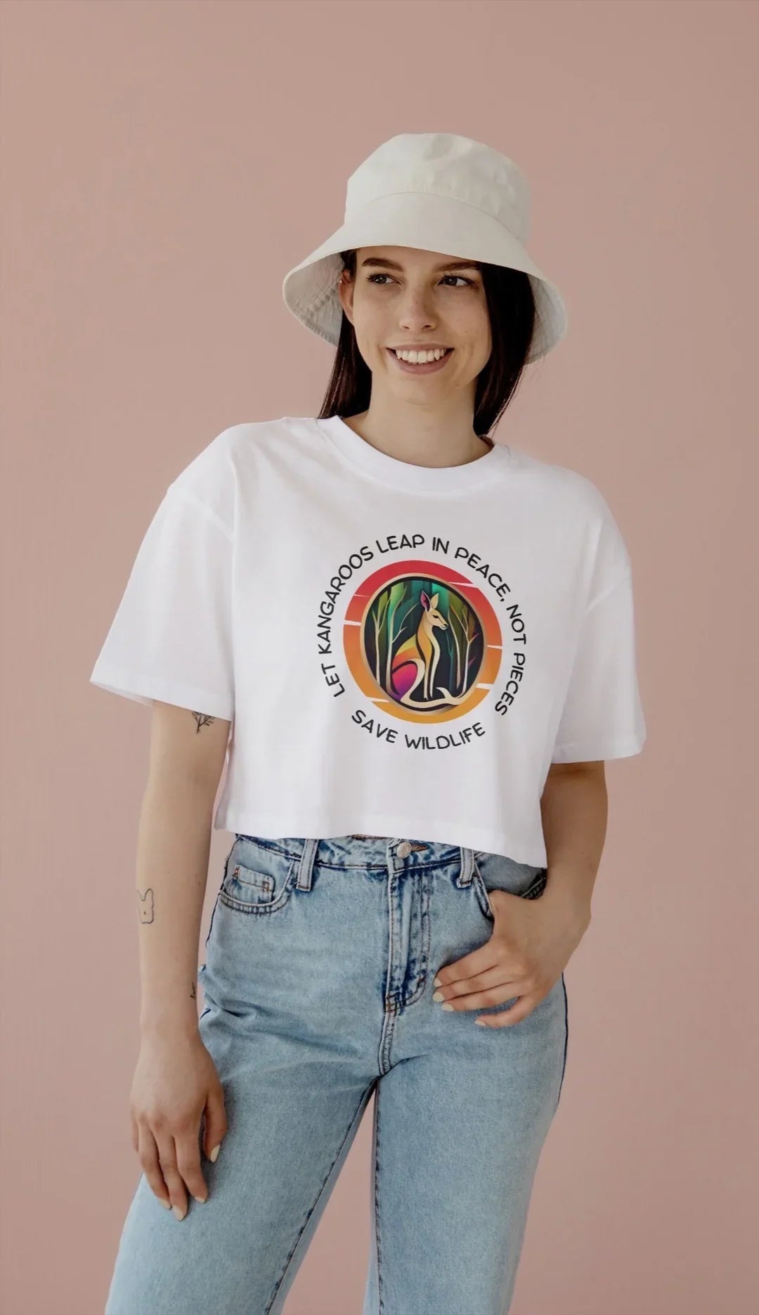 T-Shirt |  Let Kangaroos Leap in Peace, not Pieces