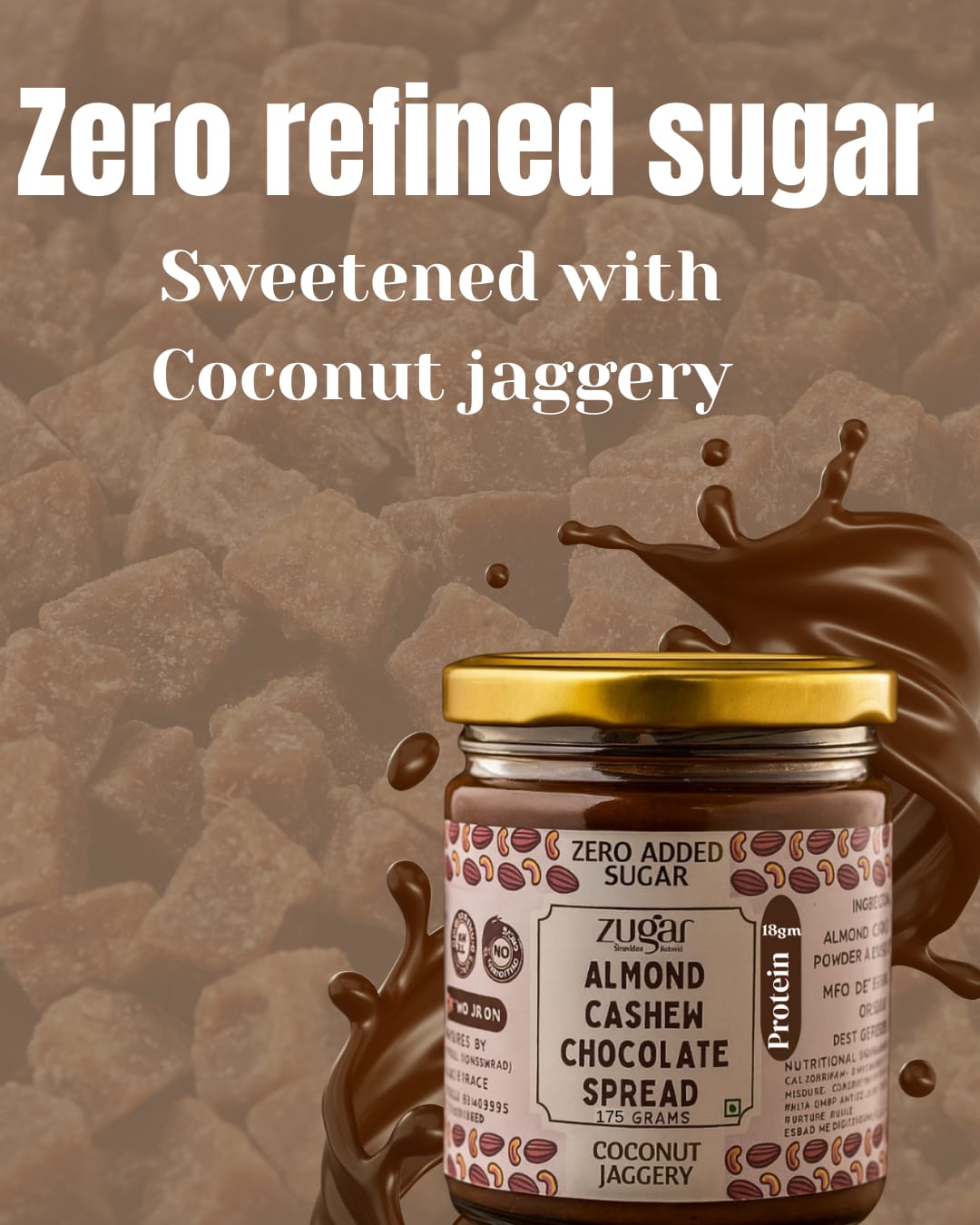 Almond Cashew Chocolate Spread