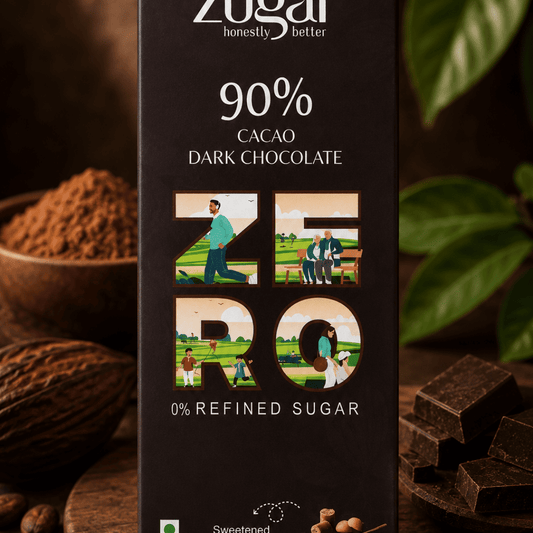 ZUGAR 90% Cacao Dark Chocolate - 45gm