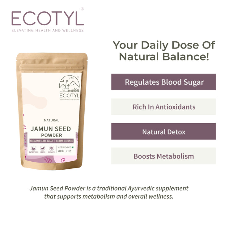 Ecotyl Jamun Seed Powder 200g