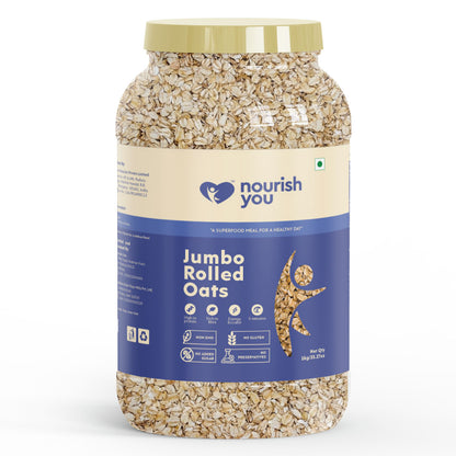 Nourish You Jumbo Rolled  Breakfast Oats | 1KG