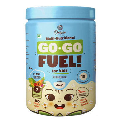 Origin Nutrition Multi Nutritional, Vanilla drink for kids with 7gm Plant-Based Protein ages 4-7, 400g