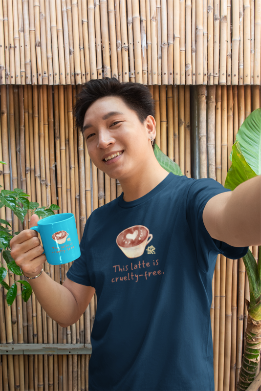 This Latte Is Cruelty Free (male/unisex-vd-t-shirt)