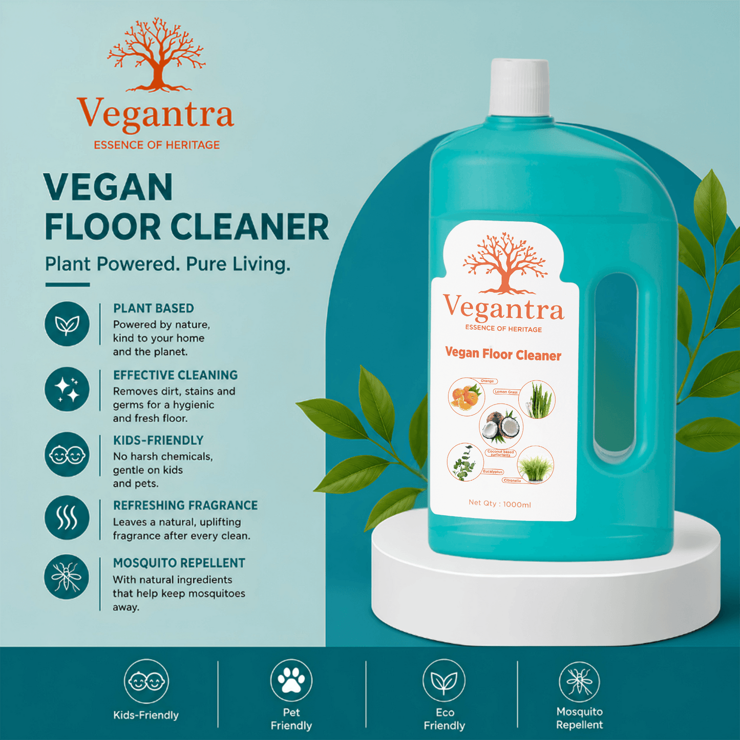 Vegantra Vegan Floor Cleaner 1000ml