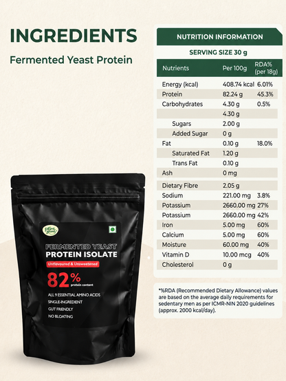 PLANT YUM FERMENTED YEAST PROTEIN ISOLATE - 500g