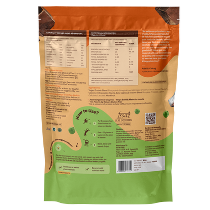 Origin Nutrition Plant Protein Powder Chocolate Flavour with 25g Protein per serving, 816g