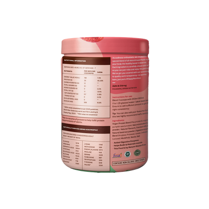 Origin Nutrition Plant Protein Powder Strawberry Flavour with 25g Protein Per Serving, 286g