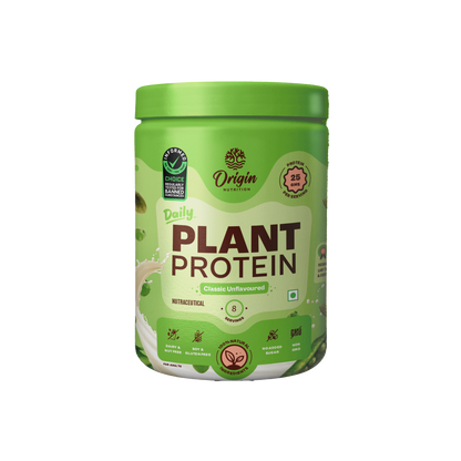 Origin Nutrition Plant Protein Powder Unflavoured with 25g Protein Per Serving , 260g