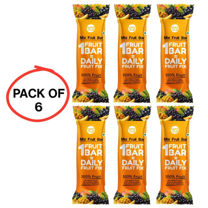 Barefruit Mix Fruit Bar - Mango - Pack of 6 (25g Each)