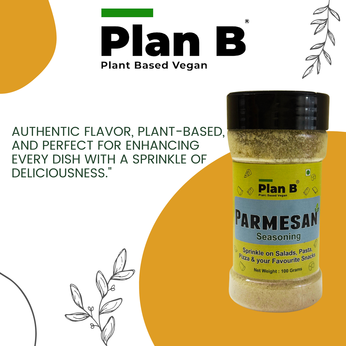 Plan B Parmesan Seasoning 100 g